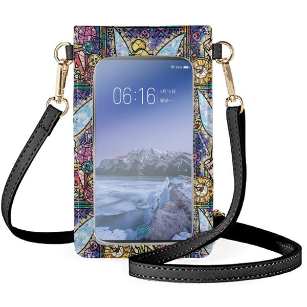 Stained Glass Fairy Phone Crossbody Bag